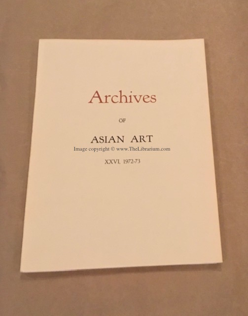 Image for Archives of Asian Art, XXVI, 1972-73