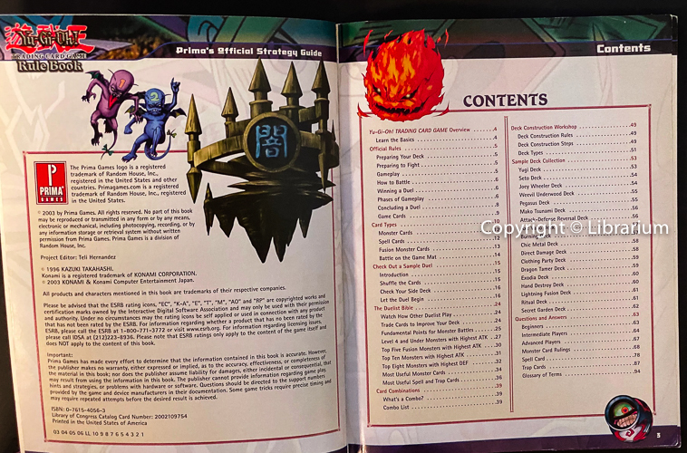 YuGiOh! Trading Card Game Rule Book. Prima’s Official Strategy Guide