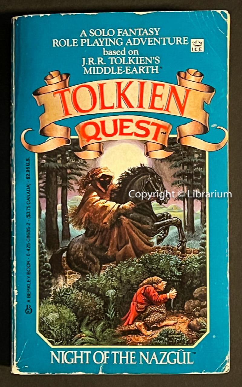 Image for Tolkien Quest: Night of the Nazgul (Nazgûl): A Solo Fantasy Role Playing Adventure based on J.R.R. Tolkien's Middle-Earth