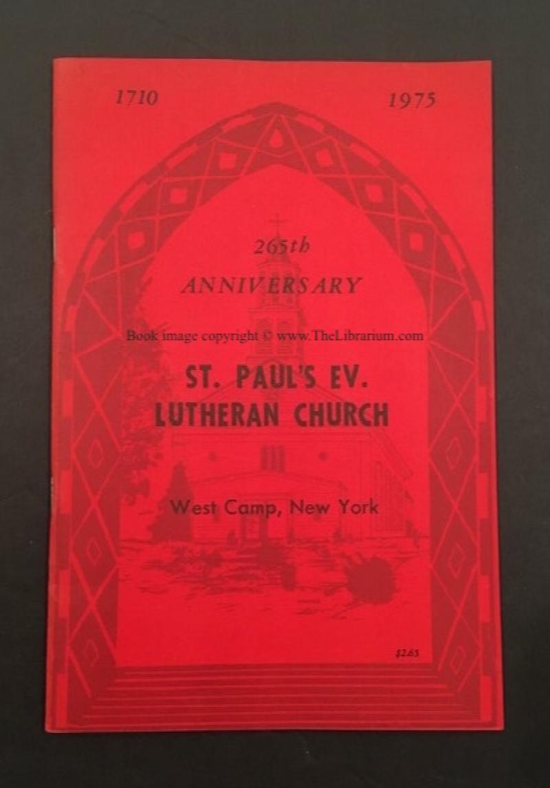 Image for 265th Anniversary, 1710-1975, St. Paul's Ev. Lutheran Church, West Camp, New York
